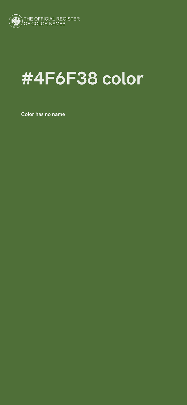 #4F6F38 color image