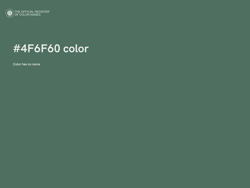 #4F6F60 color image