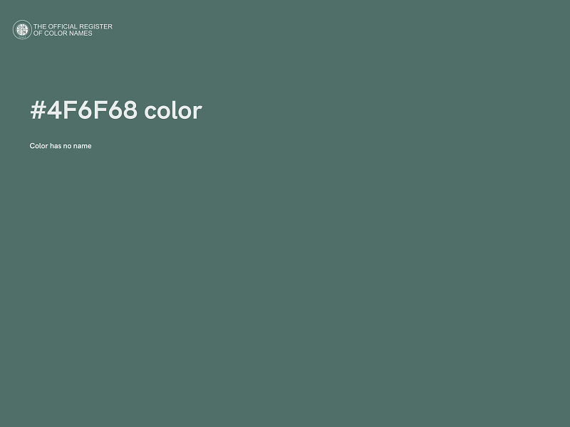 #4F6F68 color image