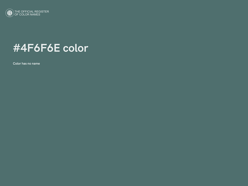 #4F6F6E color image