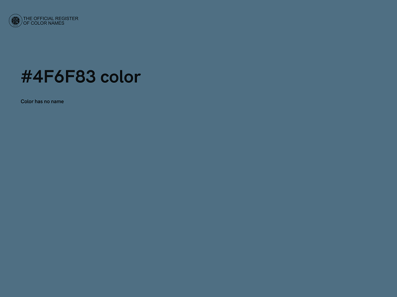 #4F6F83 color image