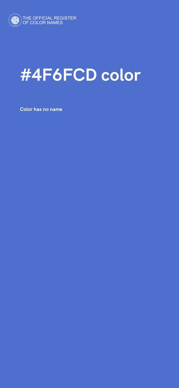 #4F6FCD color image
