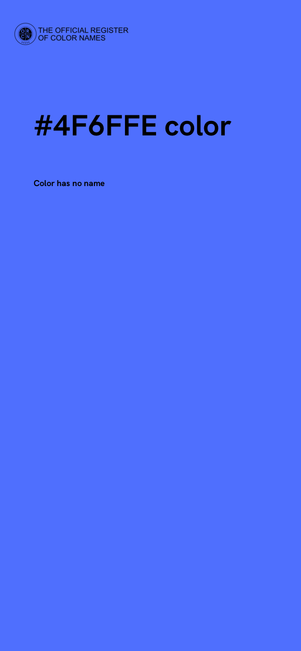 #4F6FFE color image