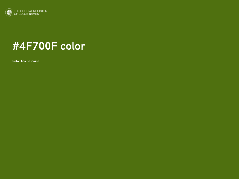 #4F700F color image