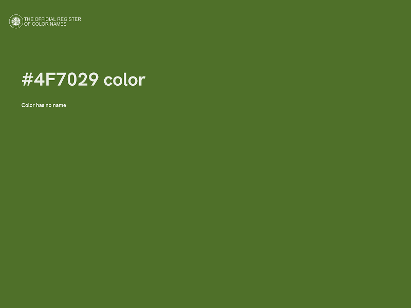 #4F7029 color image