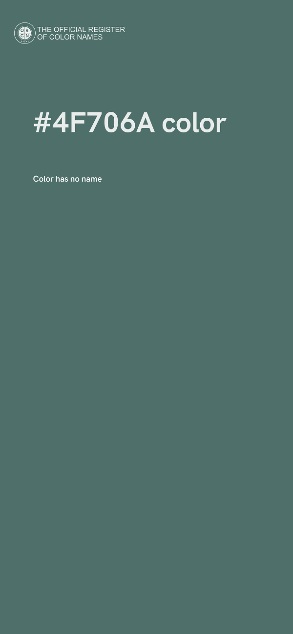 #4F706A color image