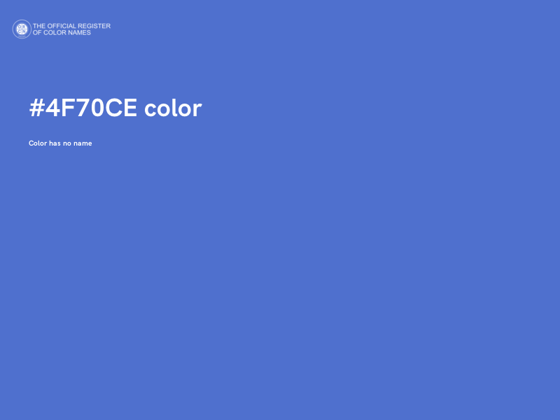 #4F70CE color image