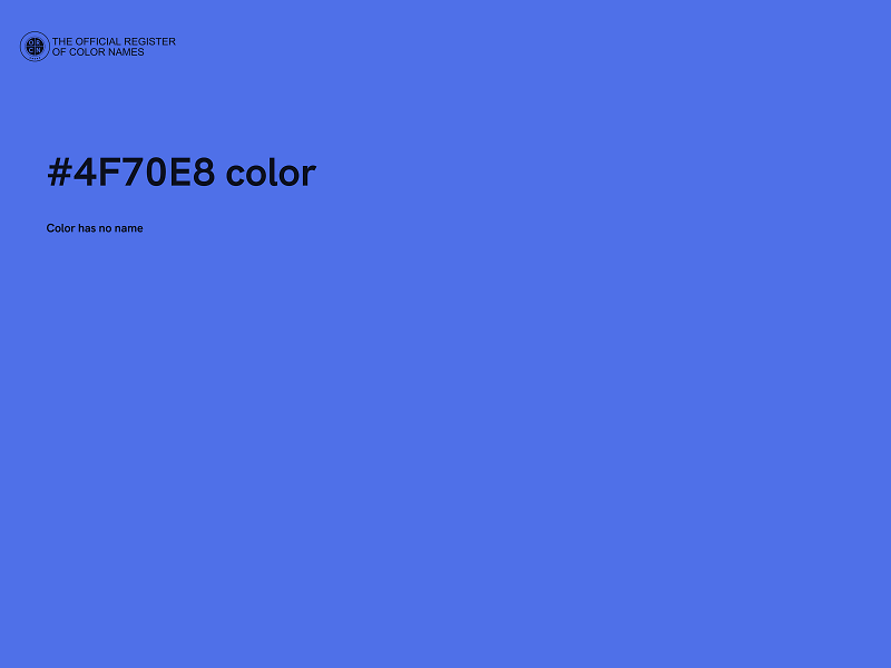 #4F70E8 color image