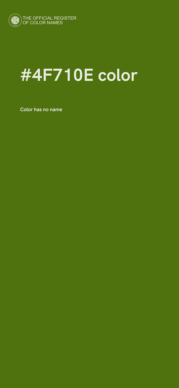#4F710E color image