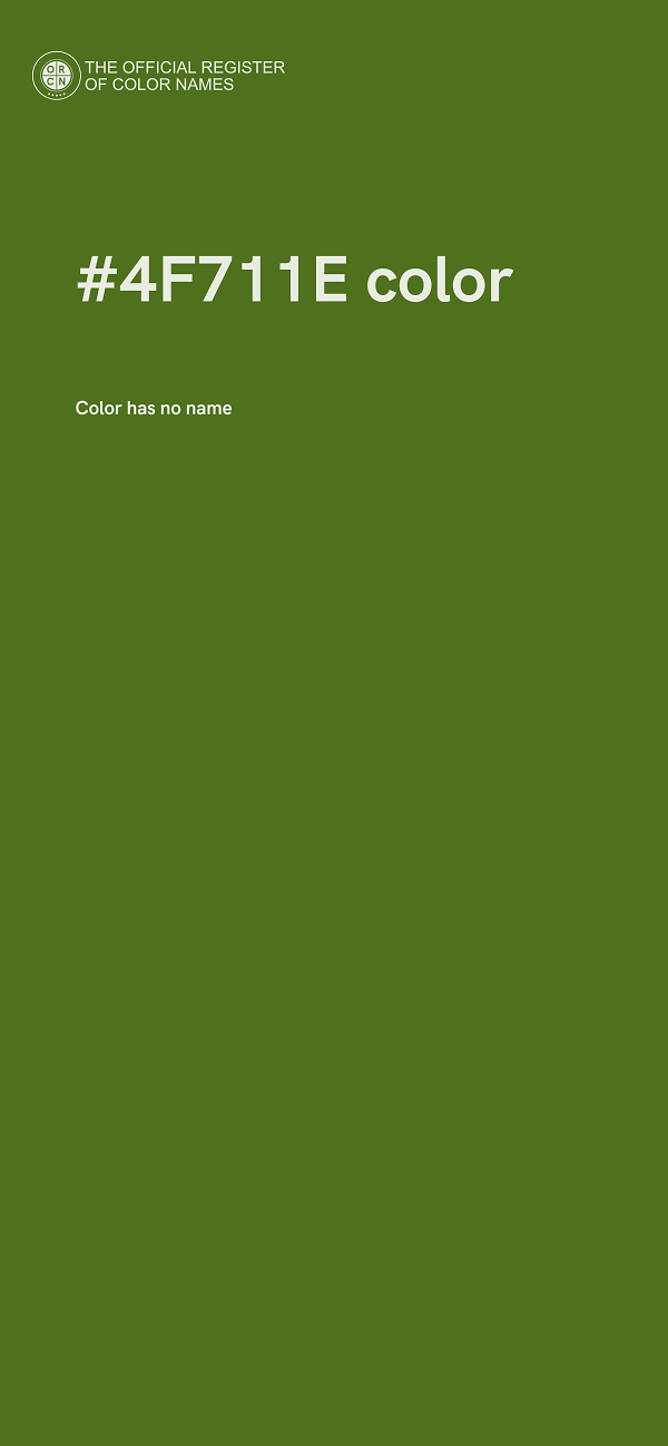 #4F711E color image