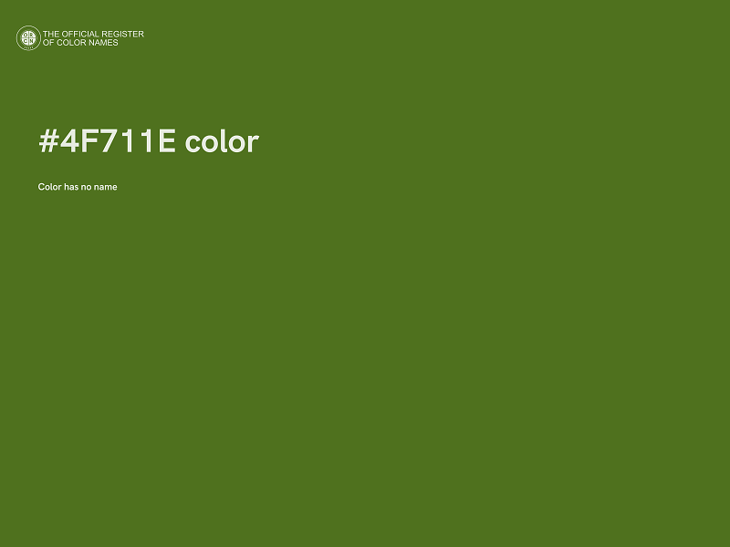 #4F711E color image
