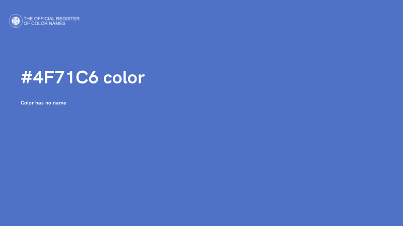#4F71C6 color image