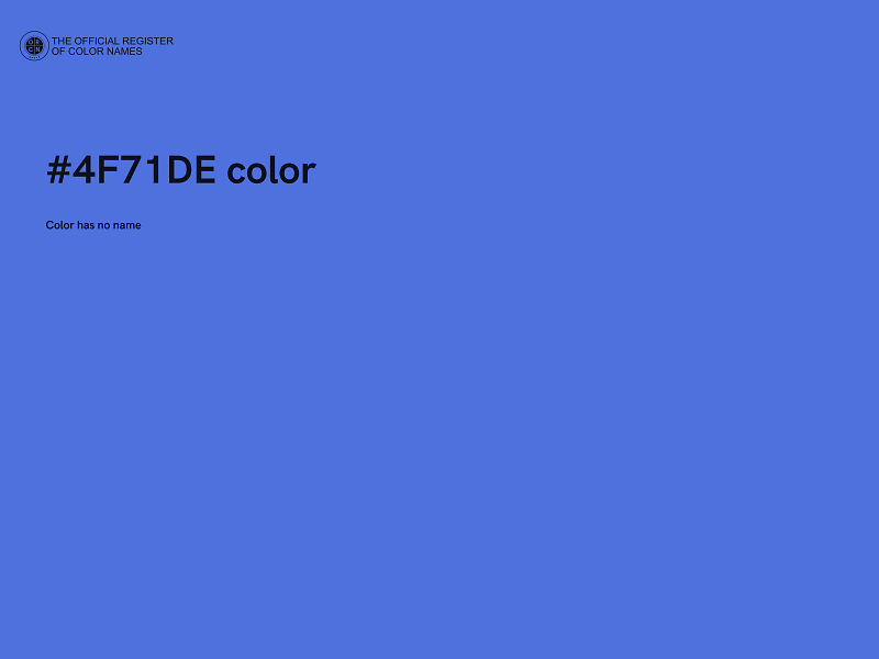 #4F71DE color image