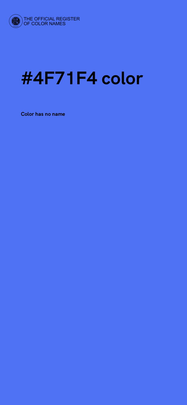 #4F71F4 color image