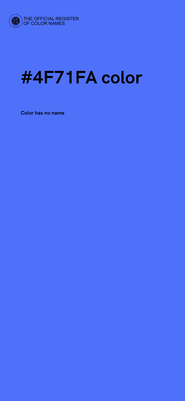 #4F71FA color image