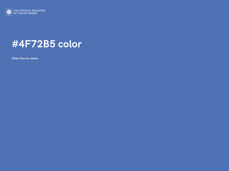 #4F72B5 color image