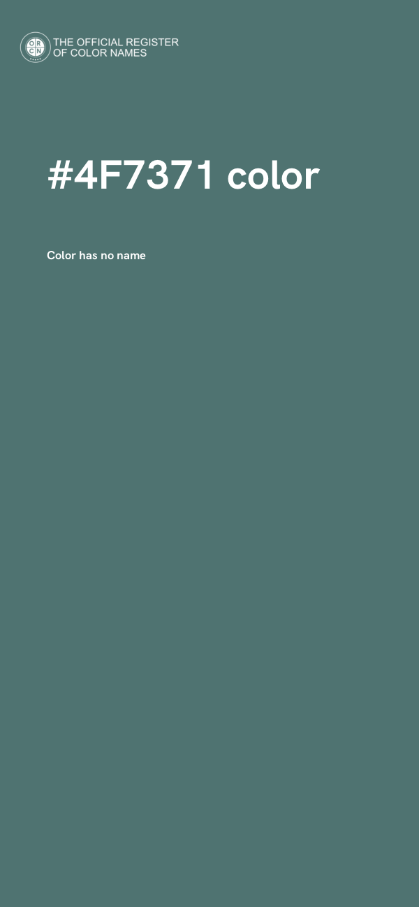 #4F7371 color image