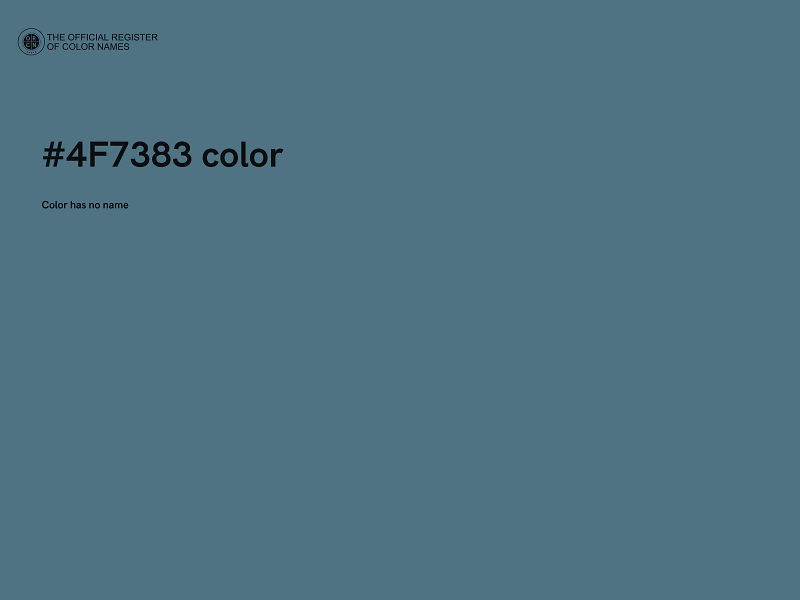 #4F7383 color image