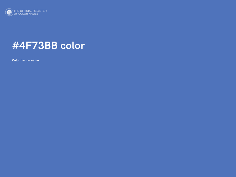 #4F73BB color image