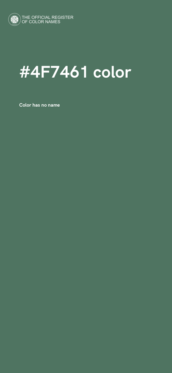 #4F7461 color image
