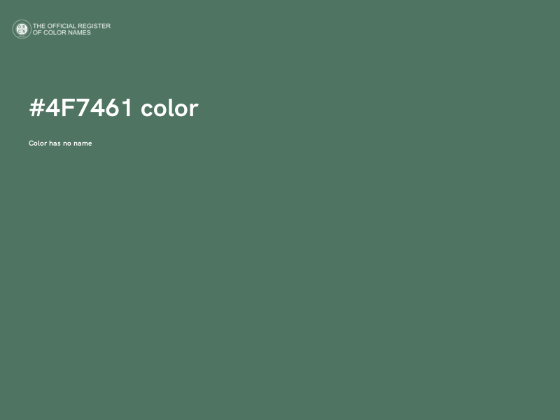 #4F7461 color image