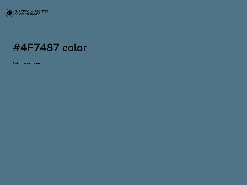 #4F7487 color image