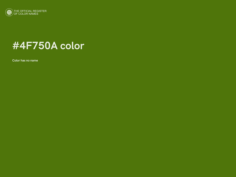 #4F750A color image