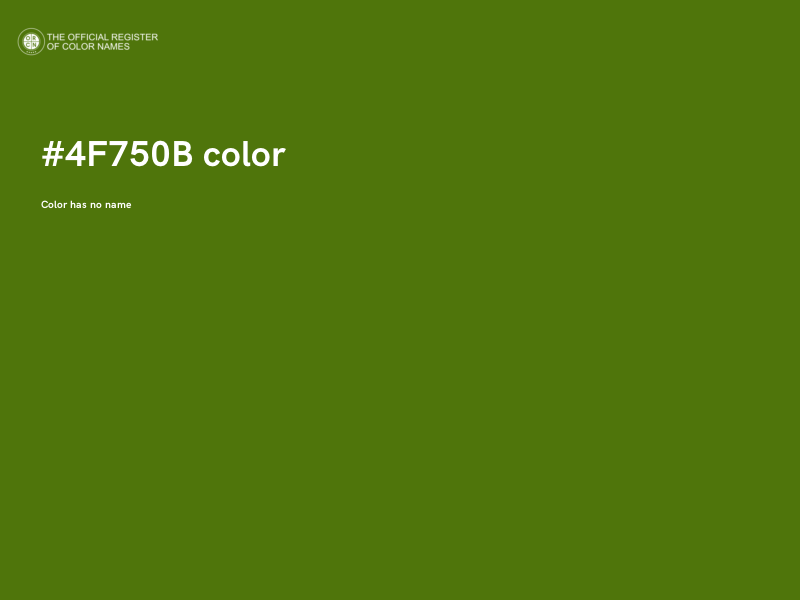 #4F750B color image