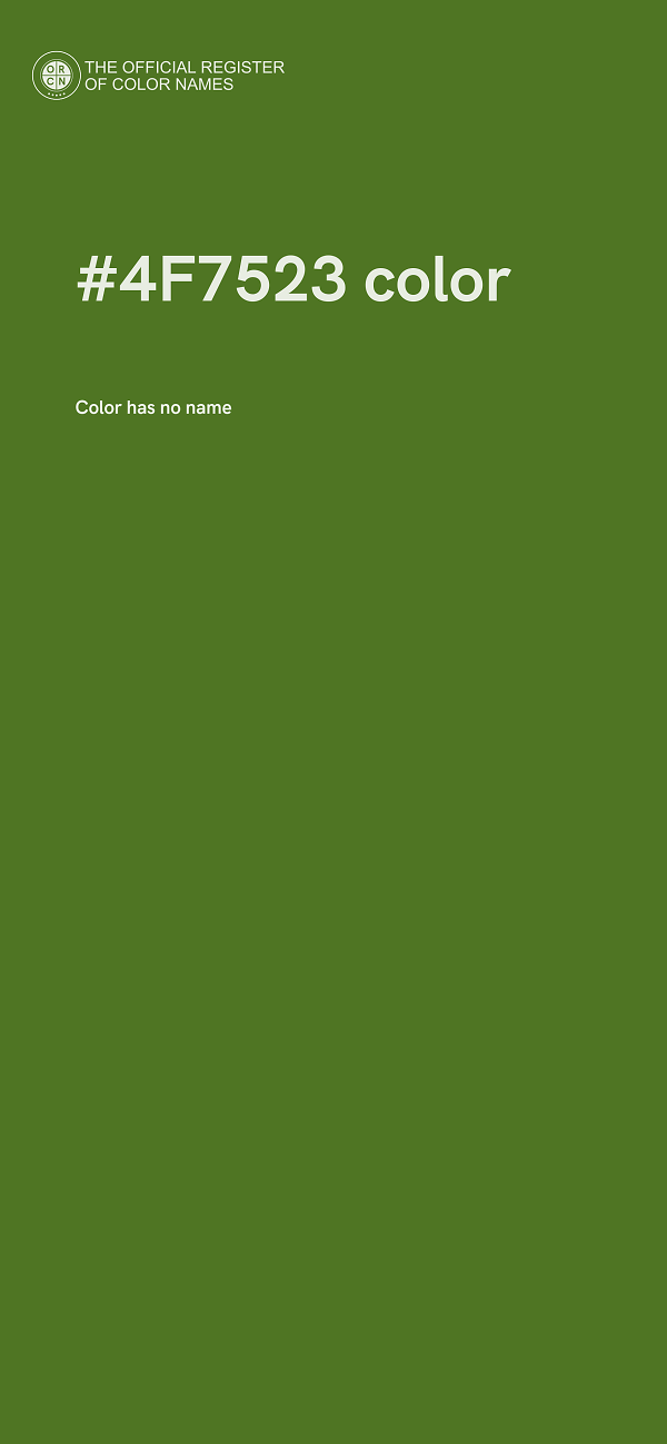 #4F7523 color image