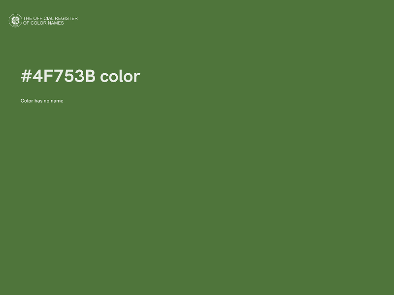 #4F753B color image