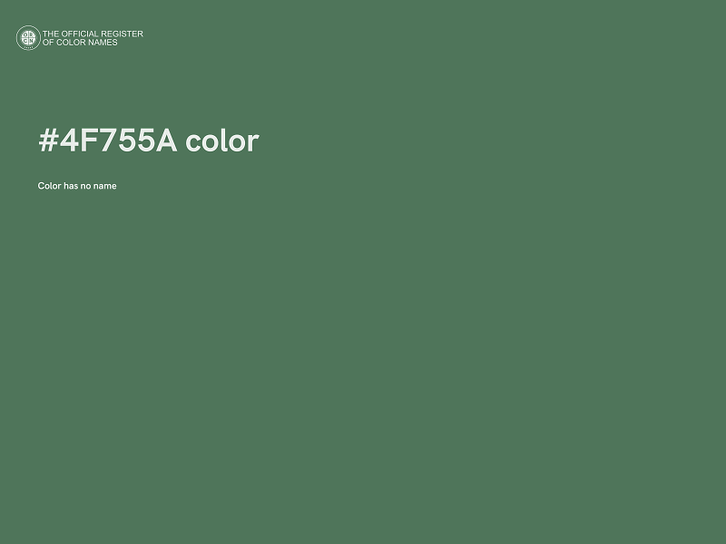 #4F755A color image