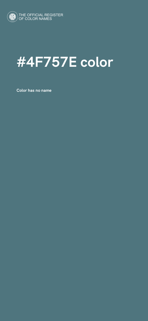 #4F757E color image
