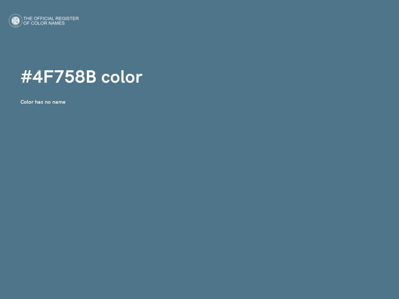 #4F758B color image