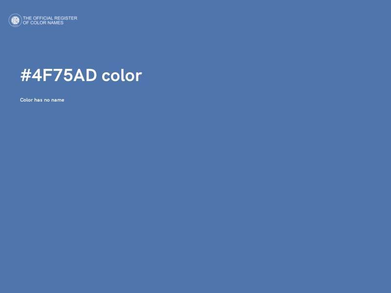 #4F75AD color image