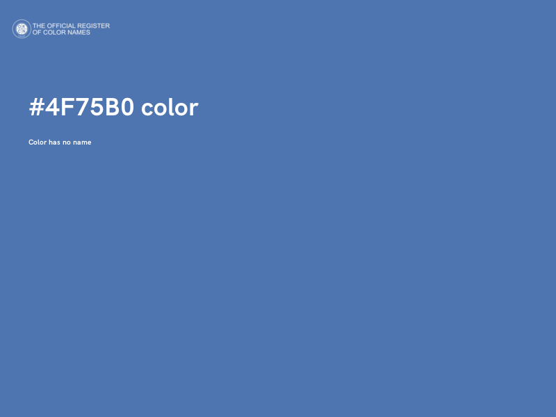 #4F75B0 color image