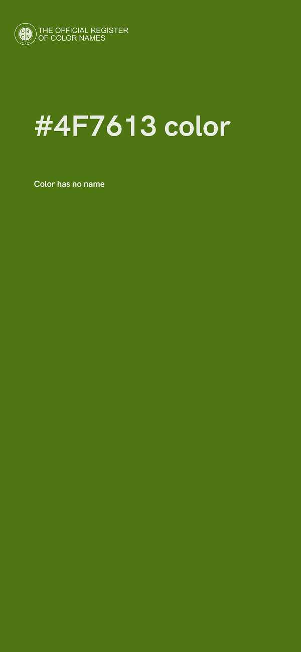 #4F7613 color image