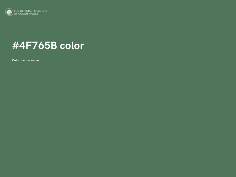 #4F765B color image