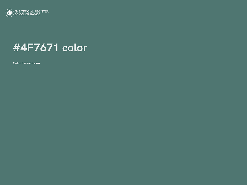 #4F7671 color image