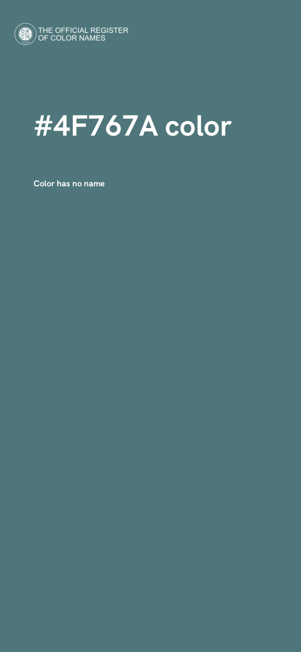 #4F767A color image