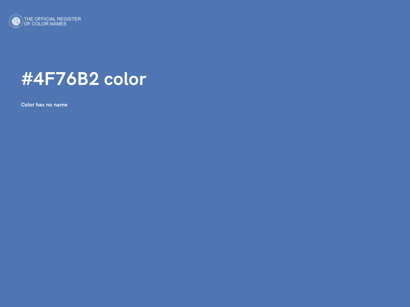 #4F76B2 color image