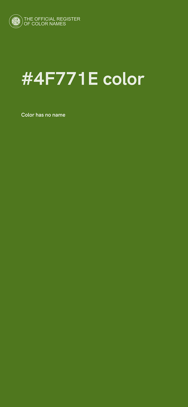 #4F771E color image