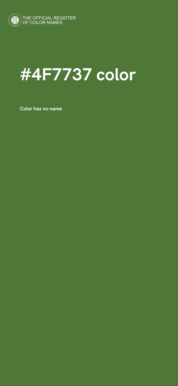#4F7737 color image