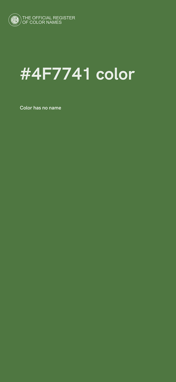 #4F7741 color image