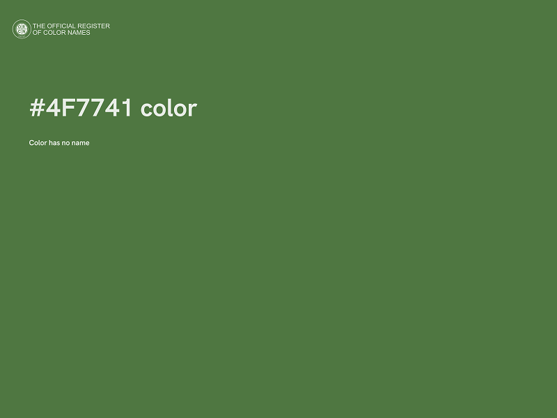 #4F7741 color image