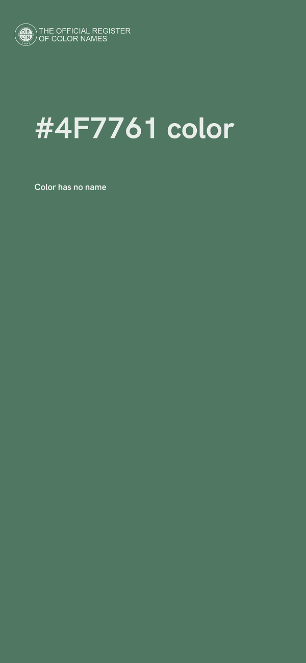 #4F7761 color image