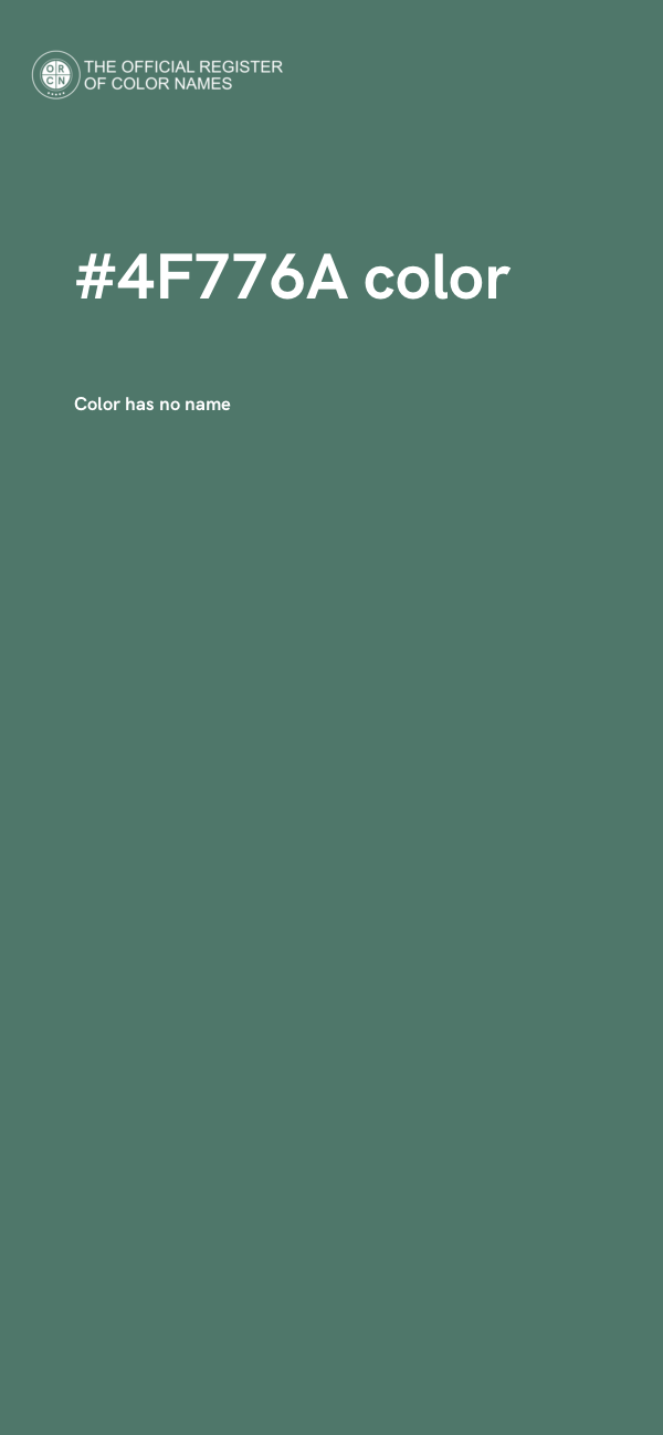 #4F776A color image