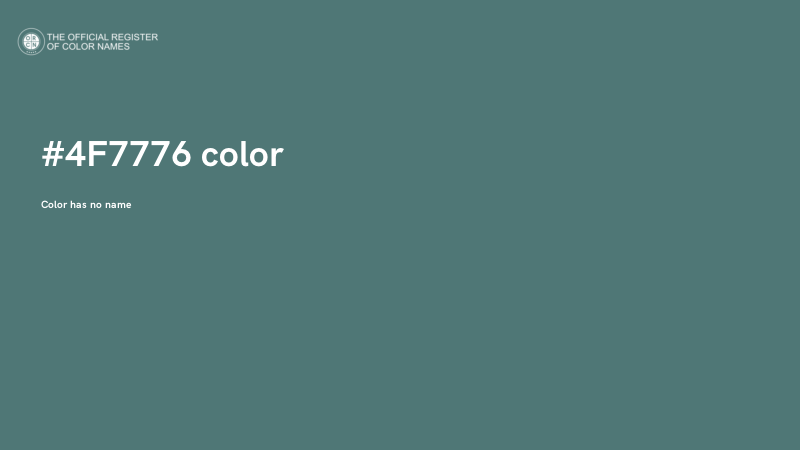 #4F7776 color image