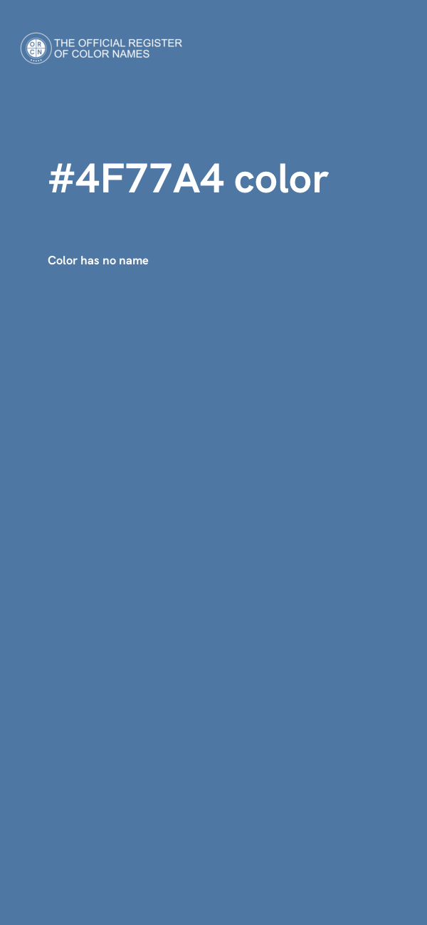 #4F77A4 color image