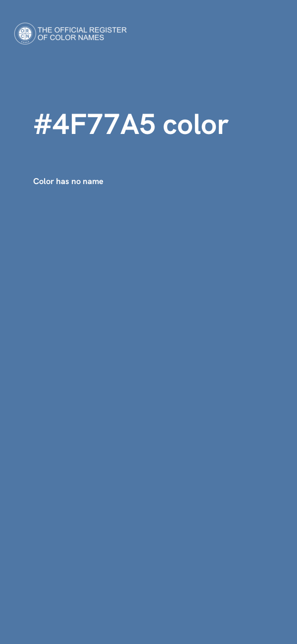 #4F77A5 color image