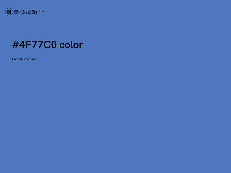 #4F77C0 color image